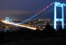 تجربة السير في الجسر المضيء ليلا إسطنبول تركيا turkia turkish